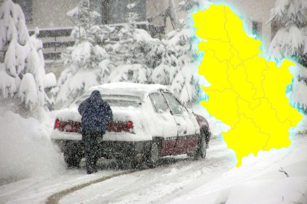 Hladni front sa severoistoka HRLI KA SRBIJI! Novembarsko vreme za kraj aprila, pašće i do 15 CENTIMETARA SNEGA, ali tu nije kraj mukama