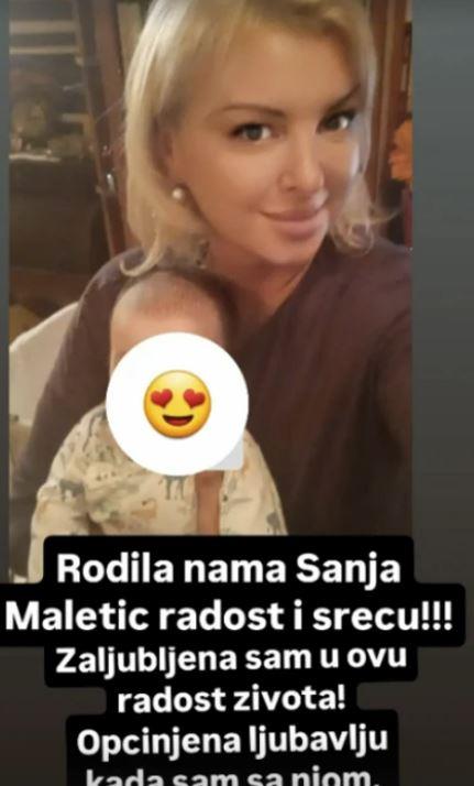 Koleginica Sanje Maletić objavila emotivnu sliku sa njenom bebom