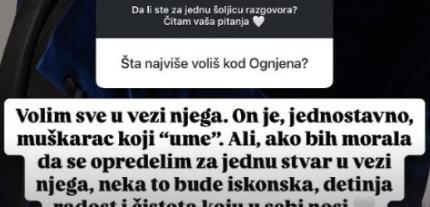 Mina je veoma aktivna na Instagramu gde često odgovara na pitanja svojih pratioca što je bio slučaj i ovog puta.