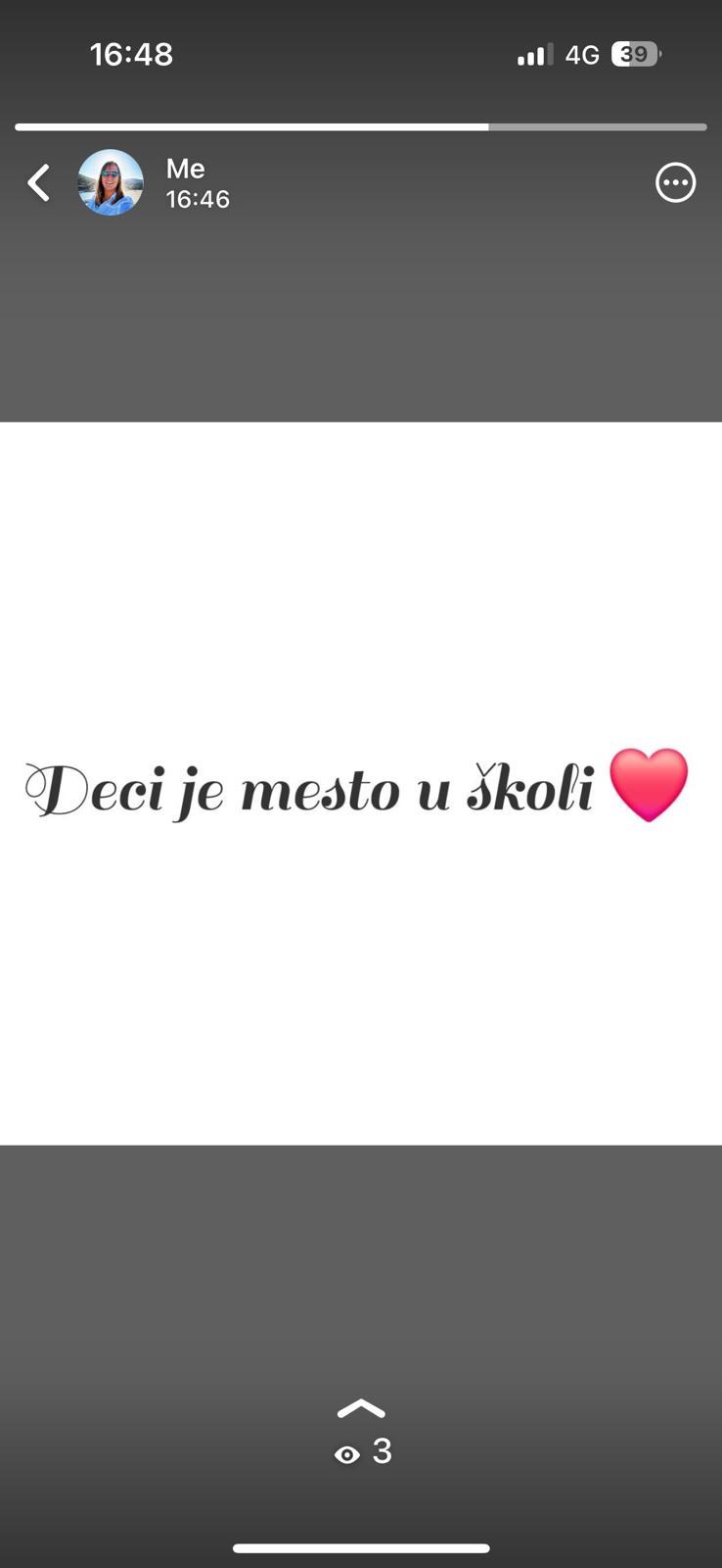 "DECI JE MESTO U ŠKOLI" Ana Živanović, Dalibor Perović i Dušan Veletić poslali snažnu poruku