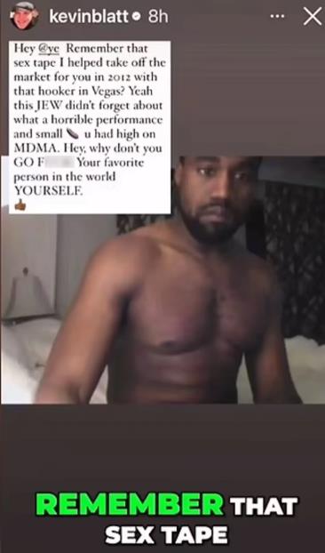 Kanje Vest platio 250.000 dolara da nestane njegov eksplicitni snimak