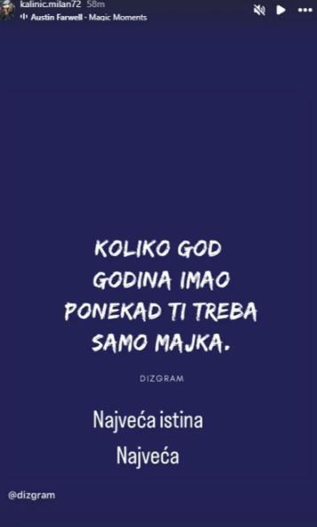 Milan Kalinic objava