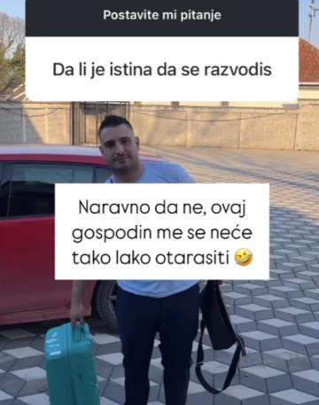 Katarina Lazić snimila Darka sa koferom