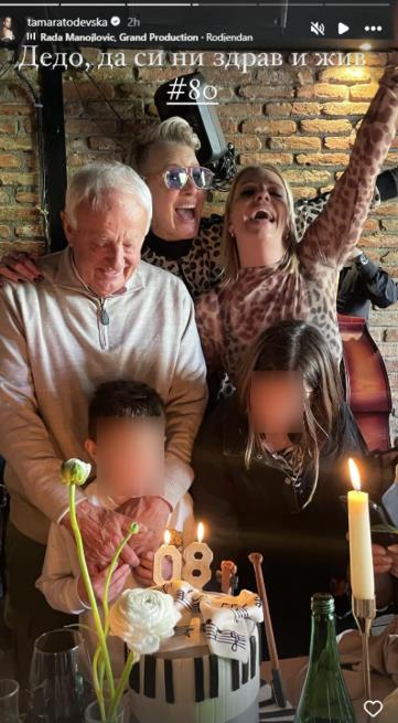 Otac Tijane Dapčević proslavio 80. rođendan