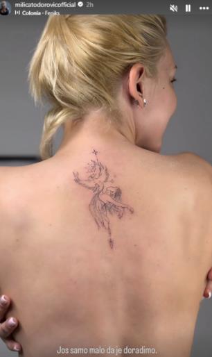 Milica Todorović pokazala novu tetovažu
