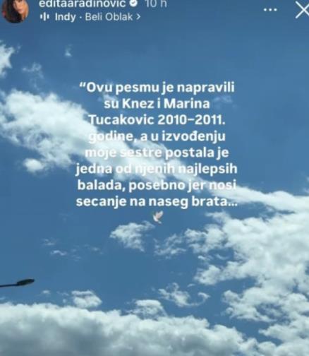 Edita Aradinović brat