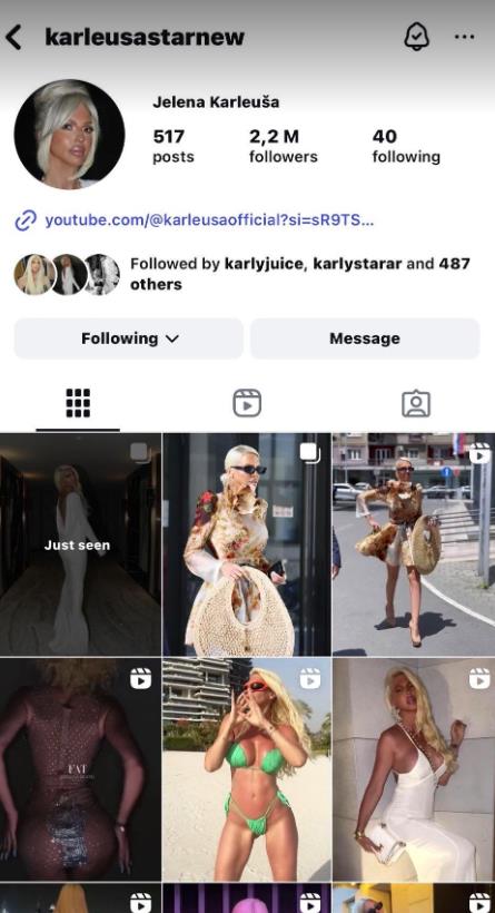 JK vratila Instagram