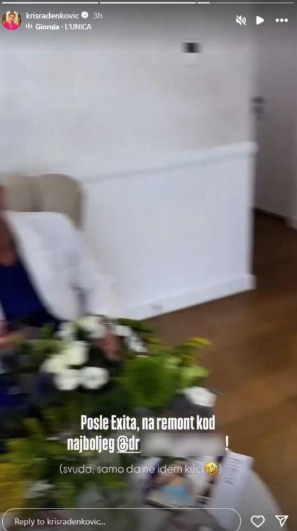 Kristina Radenković na klinici