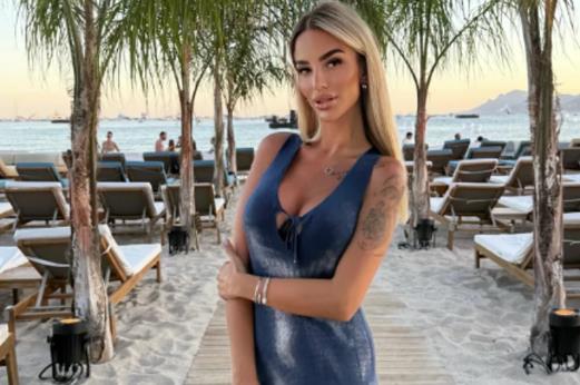 Aleksandra Nikolić na moru sa verenikom