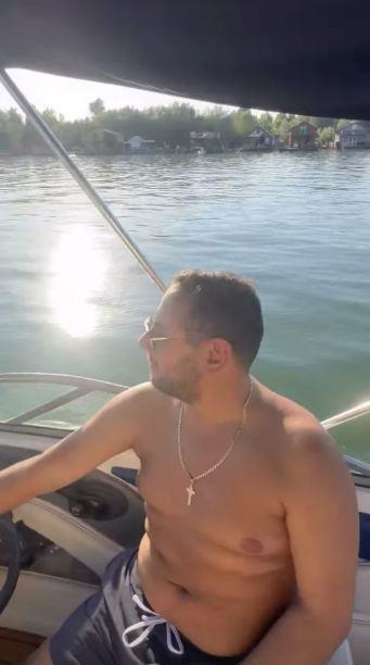 Una Čolić na jahti