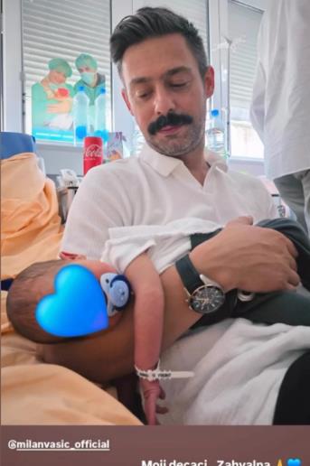 Milan Vasić sa sinom