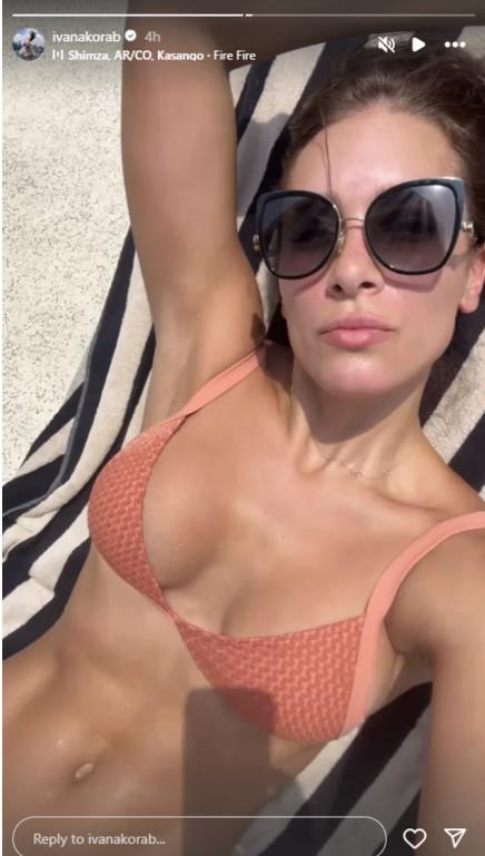 Ivana Korab na plaži