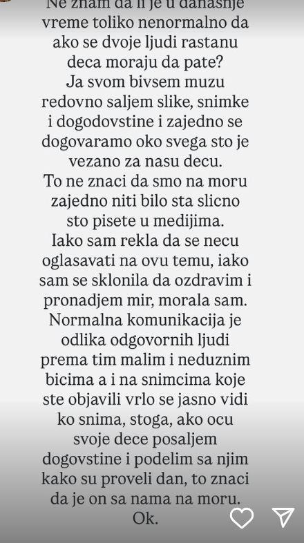 Marija Mikić, obraćanje javnosti