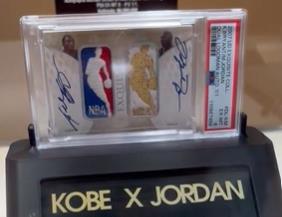 kartica sa autogramima Džordana i Kobija