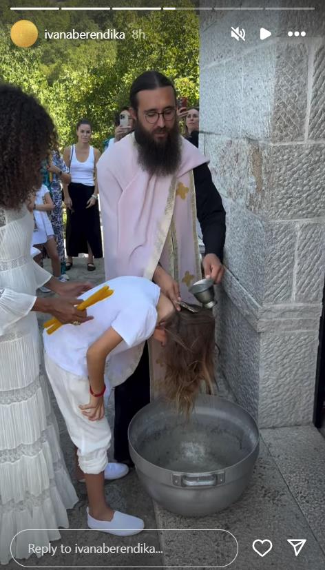 Ivana Berendika sa suprugom Amerikancem krstila ćerku pod Ostrogom