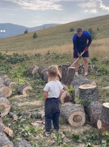 Marija Egelja na odmoru