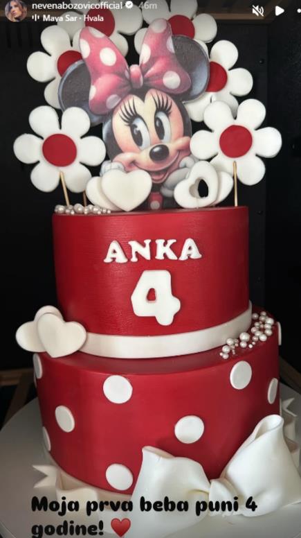 Nevena Božović slavi rođendan ćerki