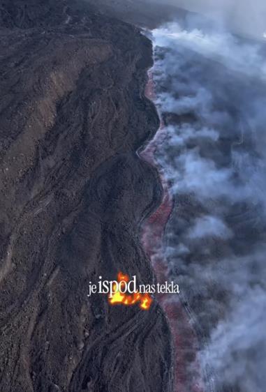 Nikolina Pišek leti helihopterom iznad aktivnog vulkana