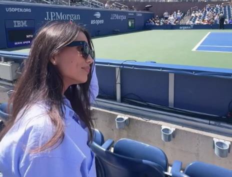 Viktor Tricki sa suprugom na US Openu