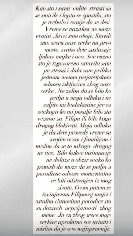 ALEKSANDRA NIKOLIĆ RASKINULA VERIDBU PA SE POMIRILA SA CAREM! Pljuvala ga mesecima, a sada mu se izvinjava: Ko mi bude slao budalaštine blokiraću ga
