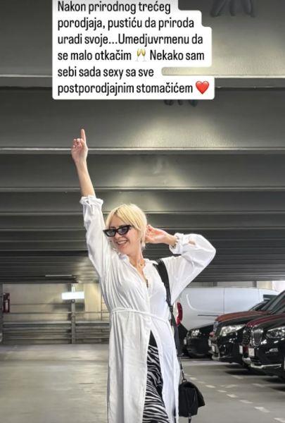 Milena Vučić nakon porođaja