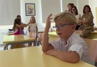 David Kunac, učenik prvog razreda iz Kaštel Novog, iskreno o prvom danu škole