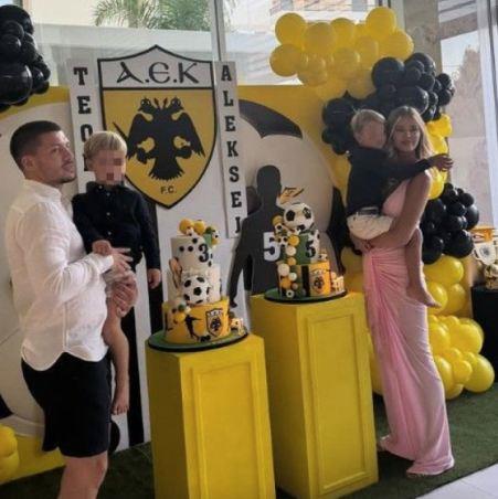 Sofija Milošević sa porodicom