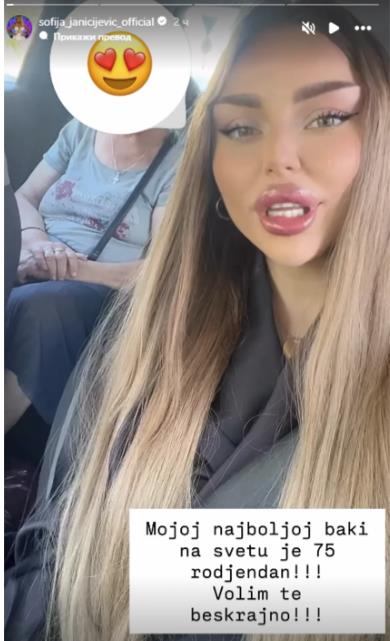 Sofija Janjićijević čestitala baki rođendan