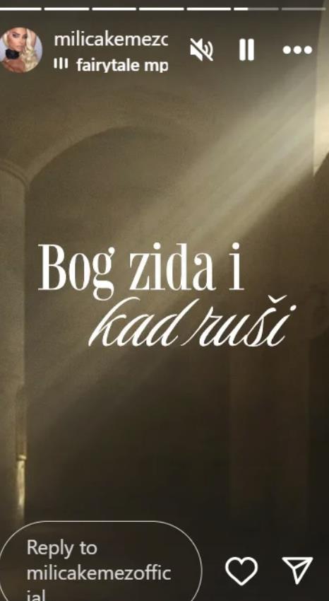 Milica Kemez se oglasila