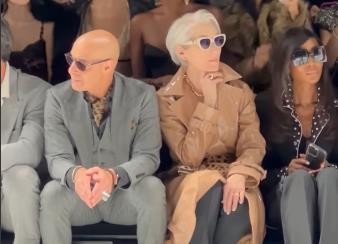 Meril Strip na Dolce & Gabbana reviji u Milanu za potrebe snimanja filma Đavo nosi Pradu