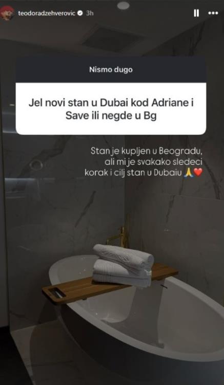 Teodora Džehverović pokazala stan