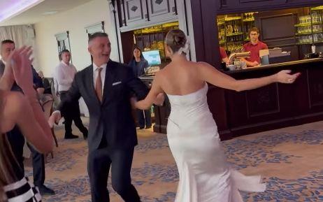 Teodora Kunić na venčanju sa suprugom