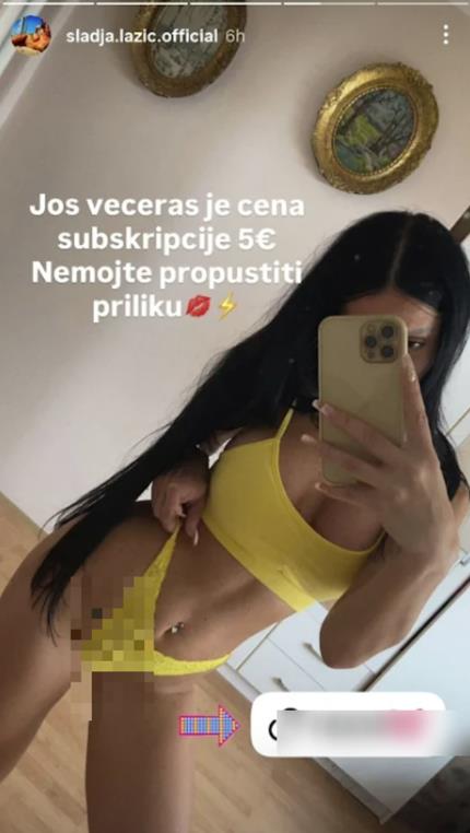 "JOŠ VEČERAS CENA 5 EVRA" Starleta otvorila profil na sajtu za odrasle, a sad objavila i popust!