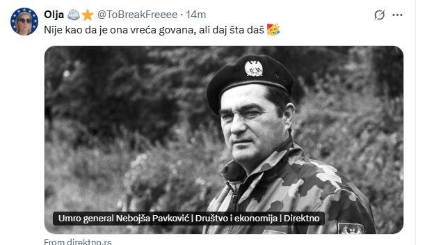 Nebojša Pavković twitter