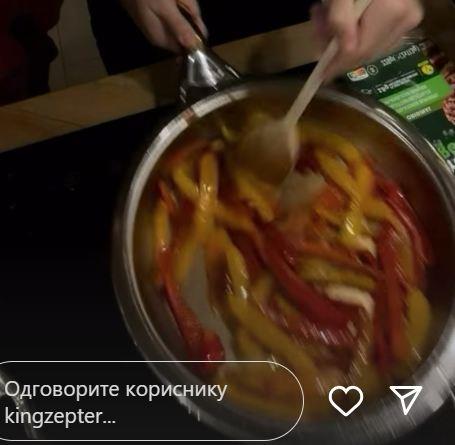 Ema Cepter sprema burito za večeru