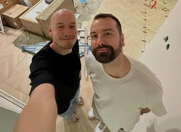 Marko Vuletić sa mužem