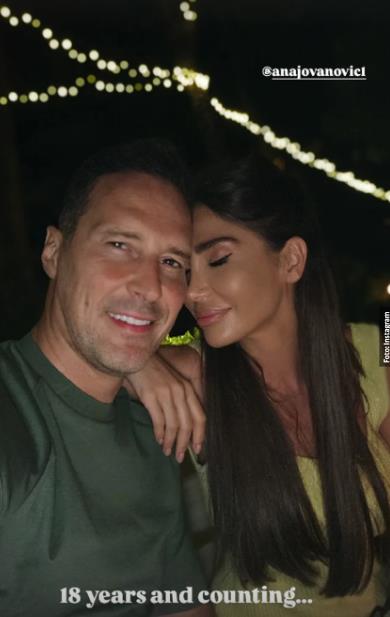 Peđa Jovanović sa suprugom Anom slavi 18 godina ljubavi