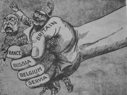 Pobeda sila Atante karikatura