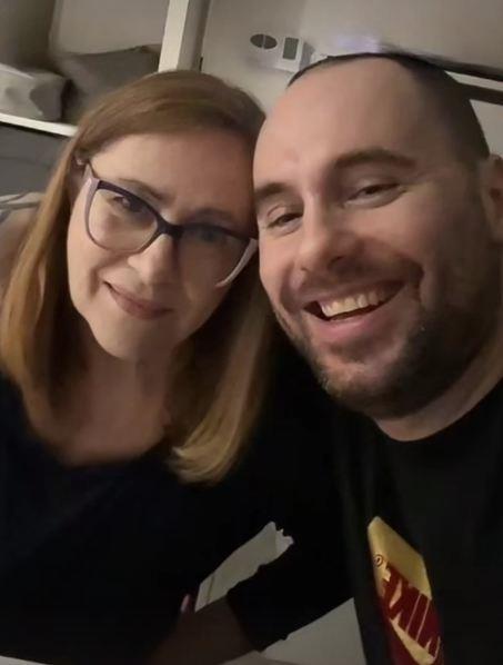 Zvezdan Slavnić sa majkom