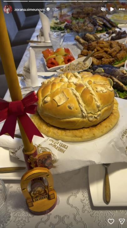 Zorana Simeunović pokazala kako proslavlja slavu