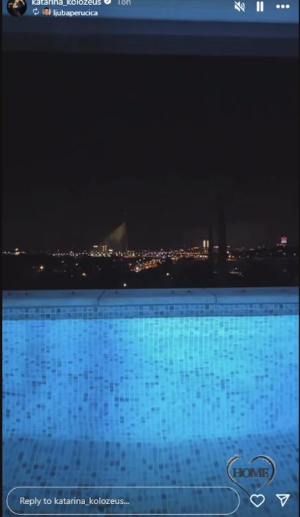 Pogled iz bazena na ceo Beograd u domu Ljube Perućice