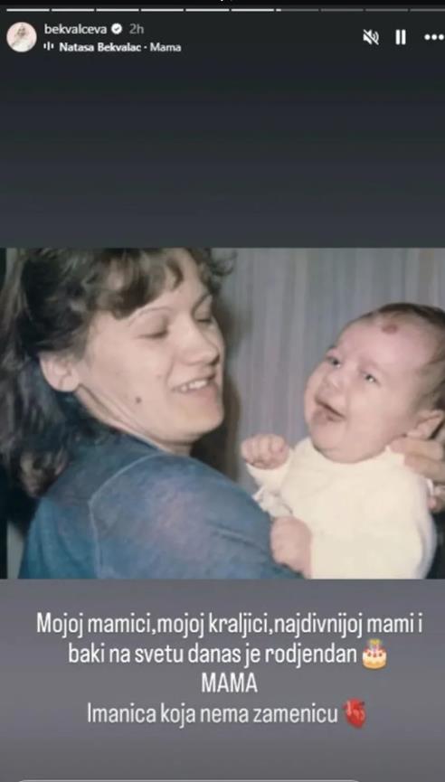 Nataša Bekvalac majka