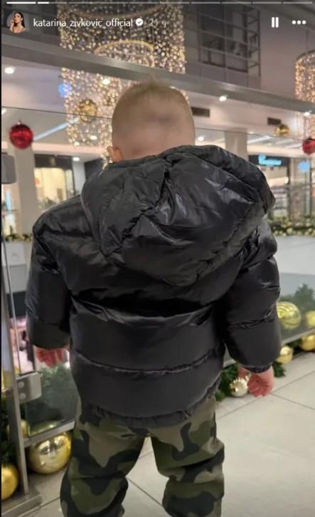 Kaća Živković pokazala sina