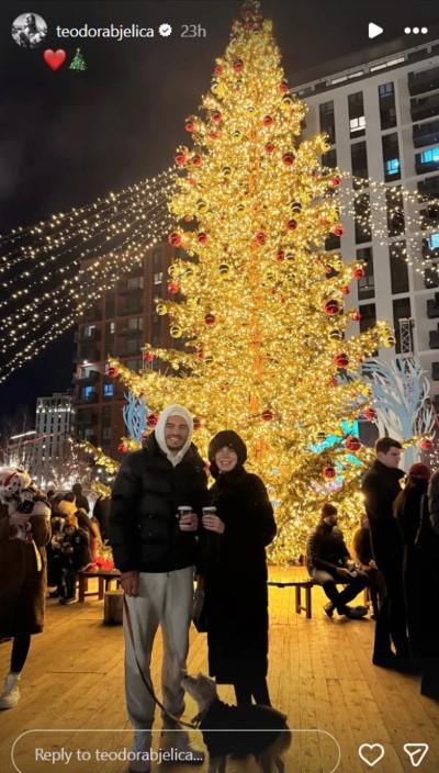 Teodora Bjelica uživa sa suprugom