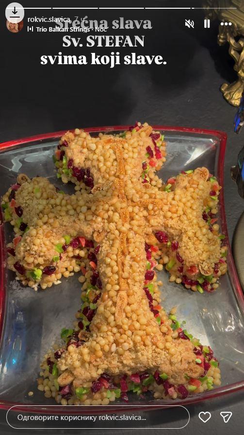 Slavica Rokvić sprema za krsnu slavu