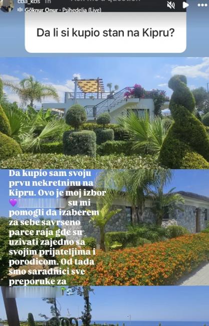 Aca Kos kupio nekretninu na Kipru