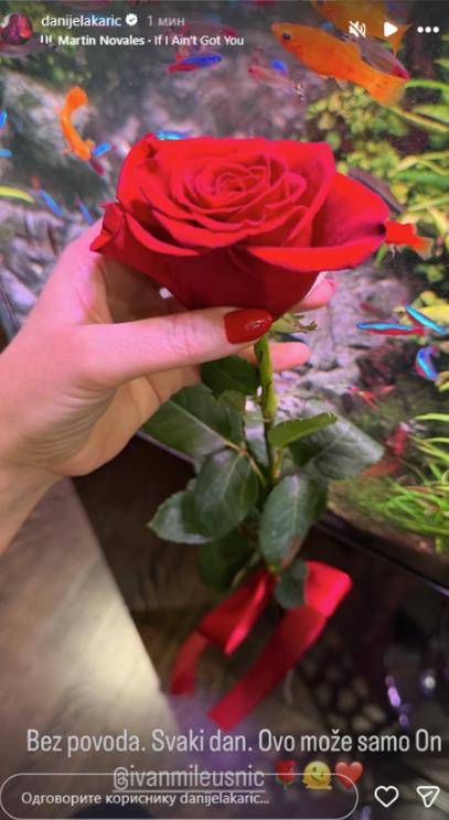 Danijelu Karić suprug iznenadio