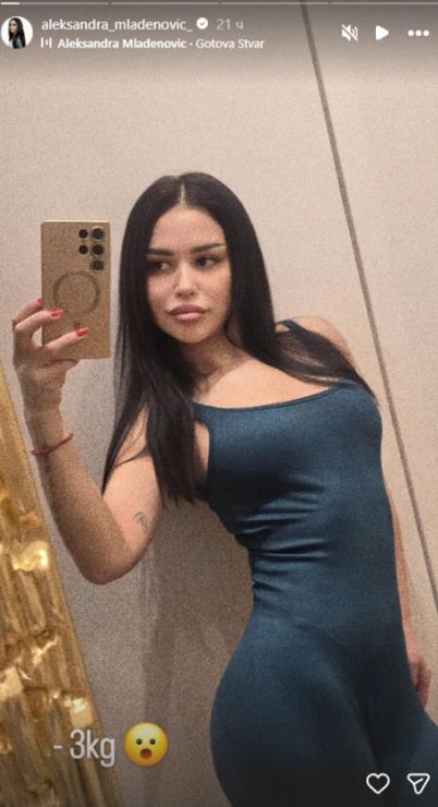 Aleksandra Mladenović smršala