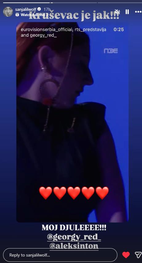 Sanja Vučić podržala Đurđicu Gojković na Pesmi za Evroviziju