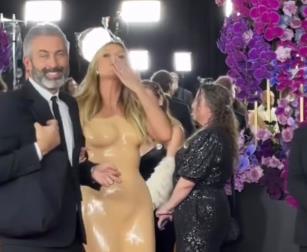 Hajdi Klum i Milan Blagojević zajedno na crvenom tepihu dodele Gremi nagrada